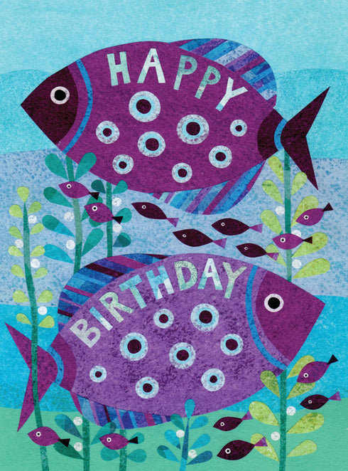 Happy Birthday fish Greeting card