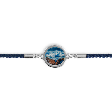 silver braided bracelet