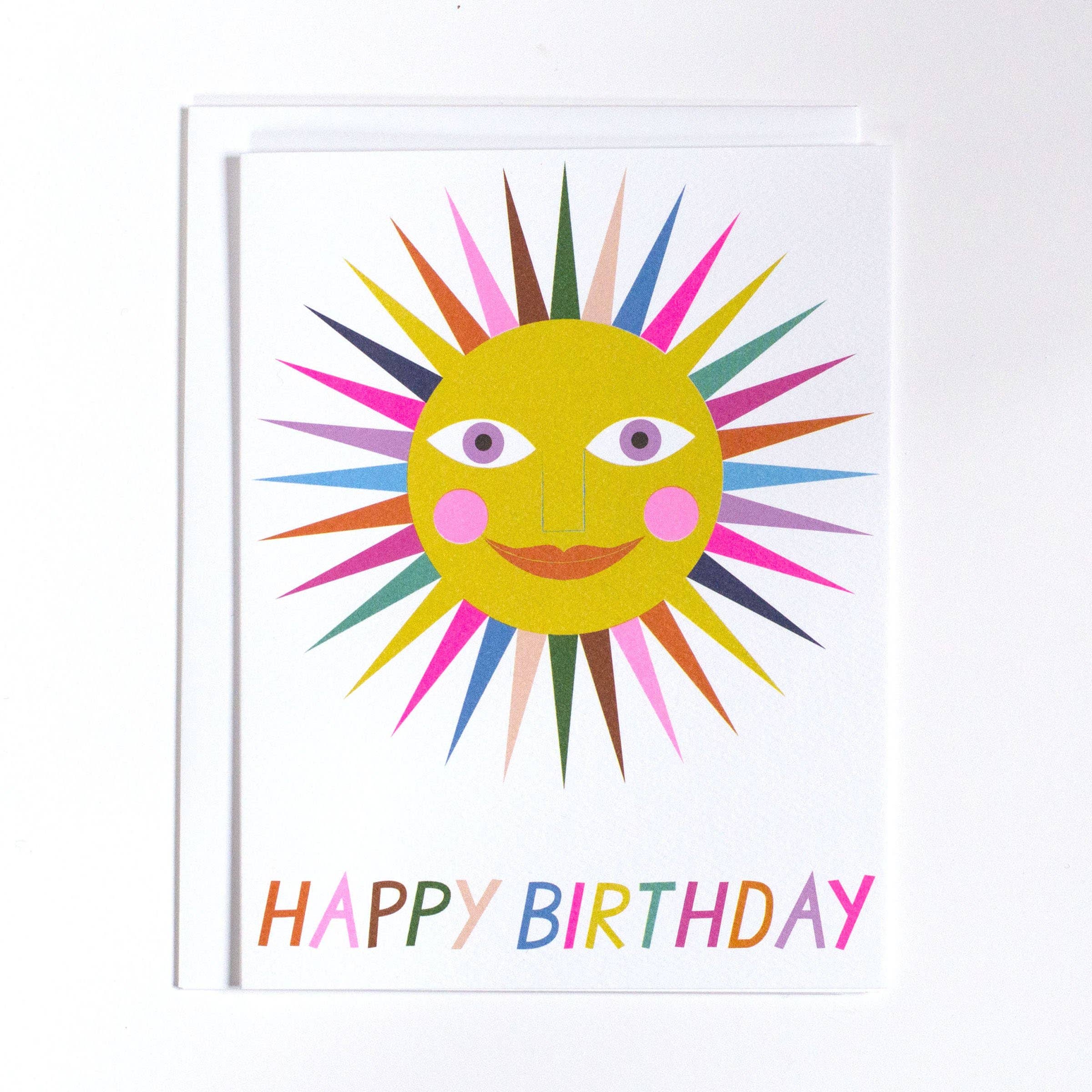 Happy Birthday sun Greeting Card