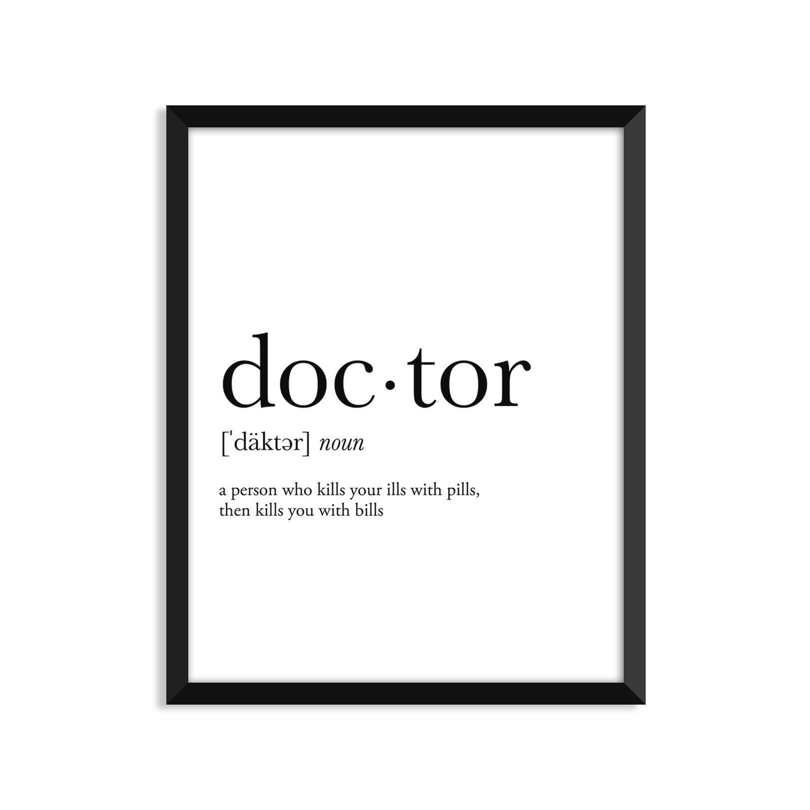 doctor noun greeting card