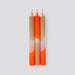 orange tapered candles