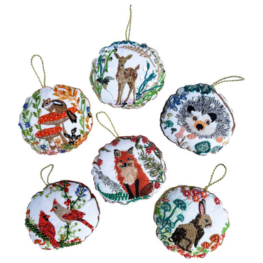 Forest animals ornament set