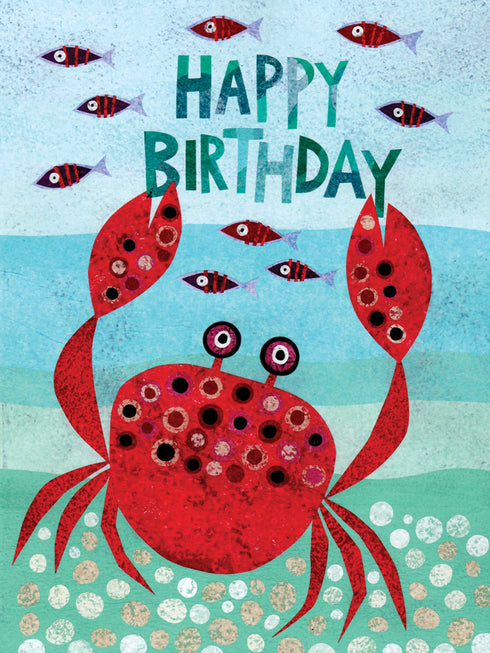 Happy Birthday crab Greeting card