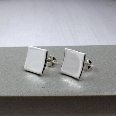 silver post earrings