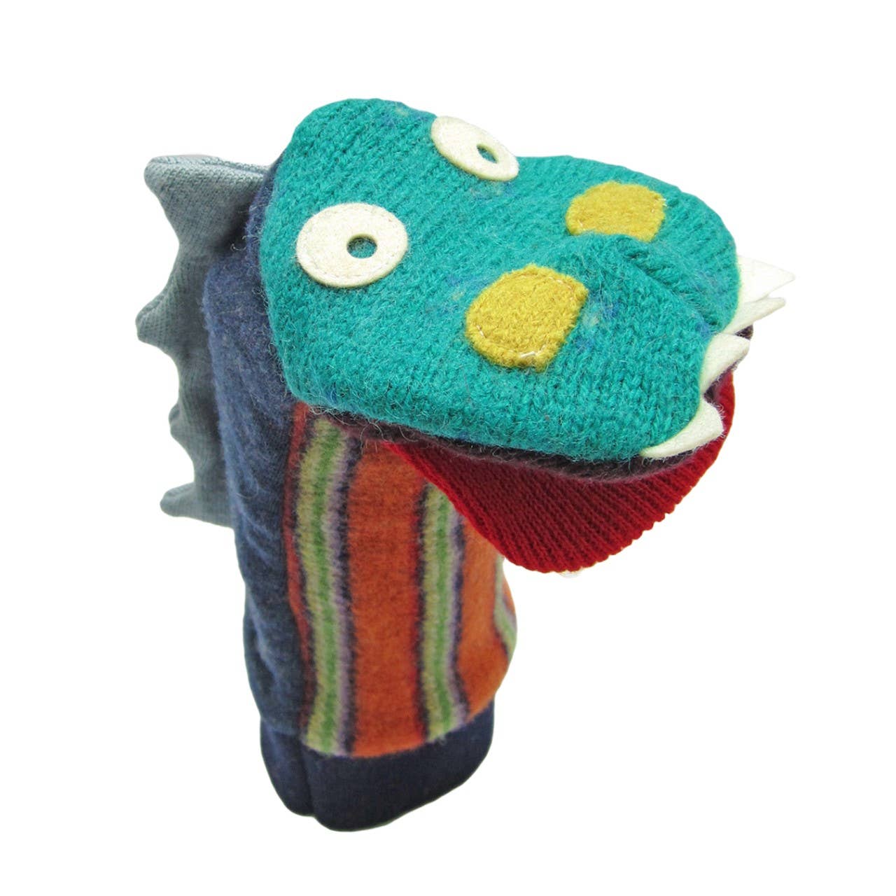 Dinosaur wool puppet