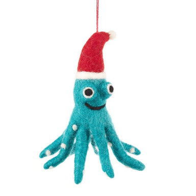 felt octopus ornament