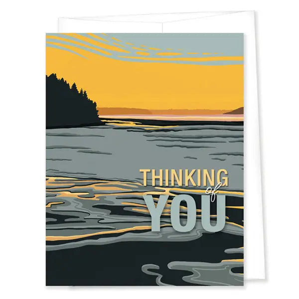 Thinking of you blank greeting card