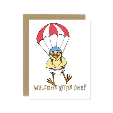 Welcome little one greeting card