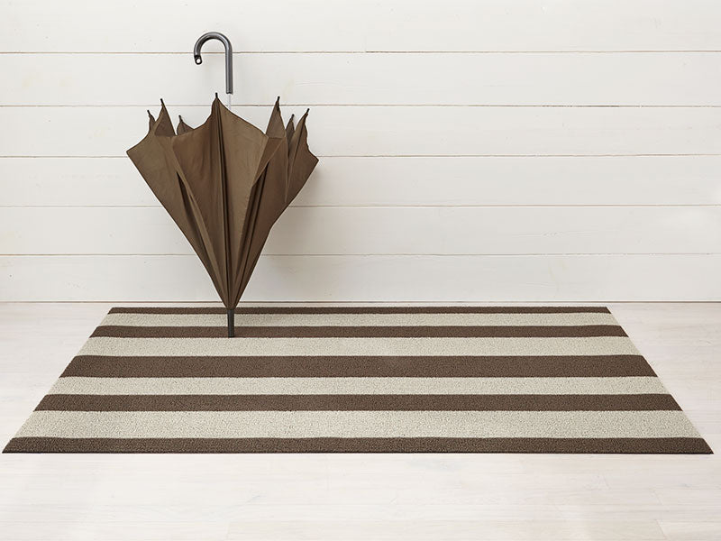 Bold Stripe Black/White Doormat