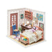 DIY miniature dollhouse bedroom