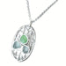 green sea glass pendant