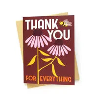 Thank you for everything greeting card