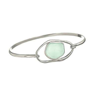 green sea glass bracelet