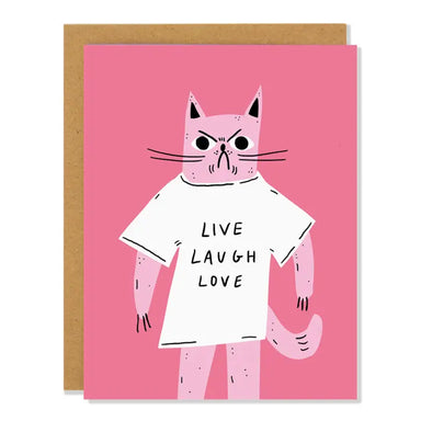 Live Laugh Love greeting card
