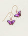 purple butterfly earrings