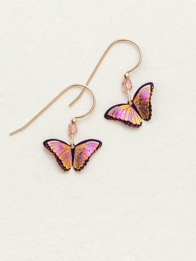 pink butterfly earrings