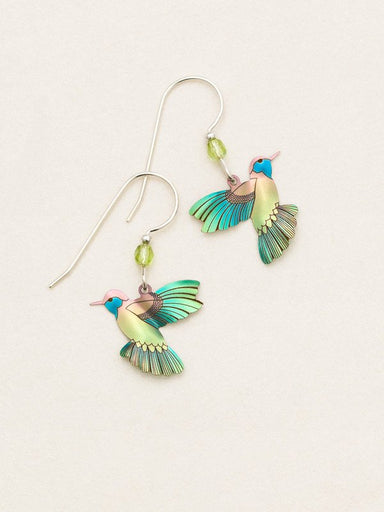 hummingbird drop earrings
