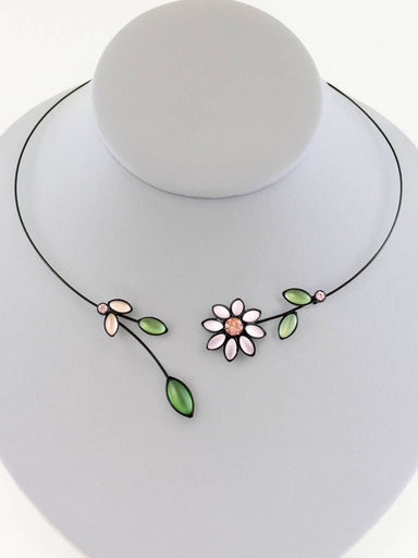 flower wire necklace
