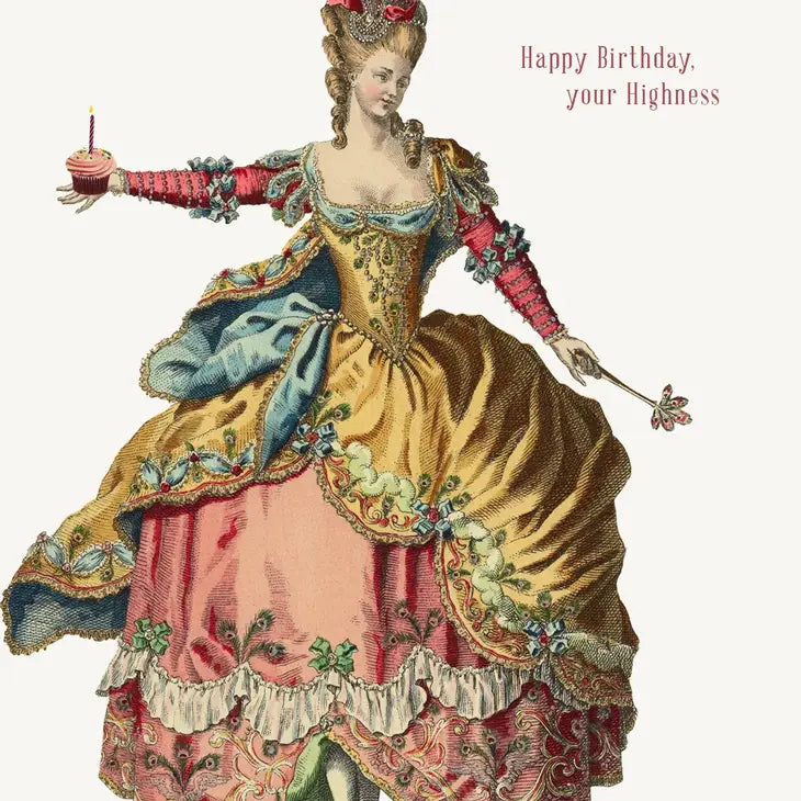 Happy Birthday your highness blank greeting card