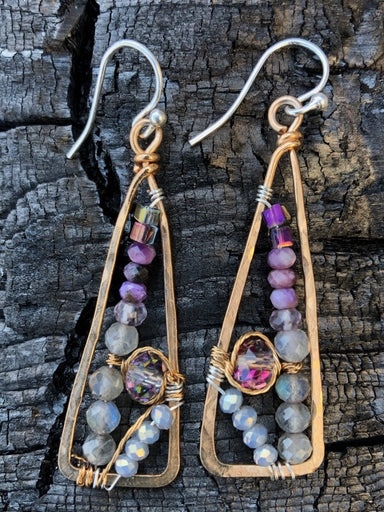 lavender gemstone earrings