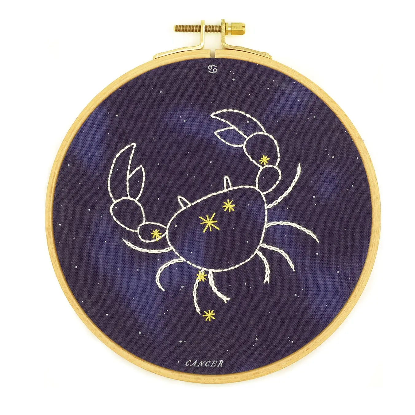 Cancer embroidery hoop kit