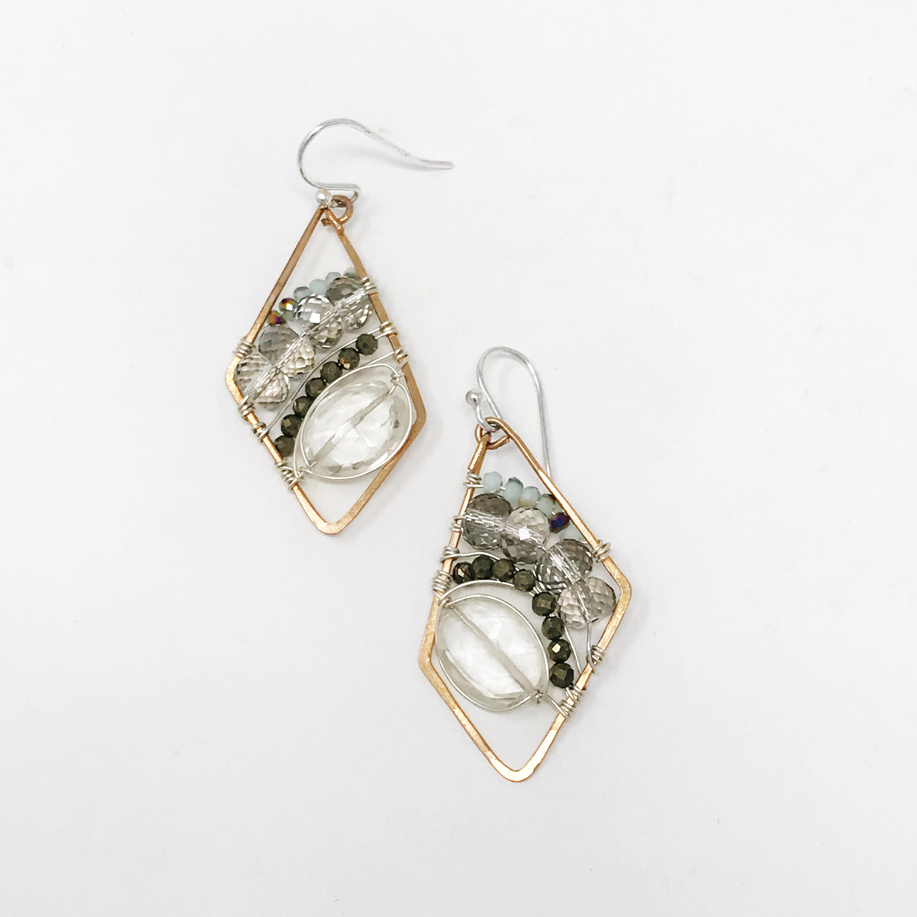 quartz crystal earrings