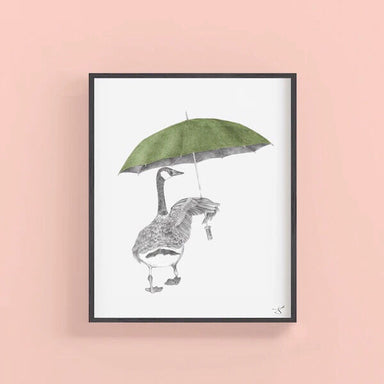 Canada goose framed art print
