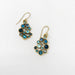 swarovski crystal gold earrings