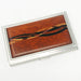 wood business card case