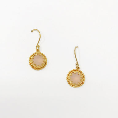 Pink Chalcedony earrings