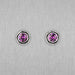 purple Swarovski crystal stud earrings