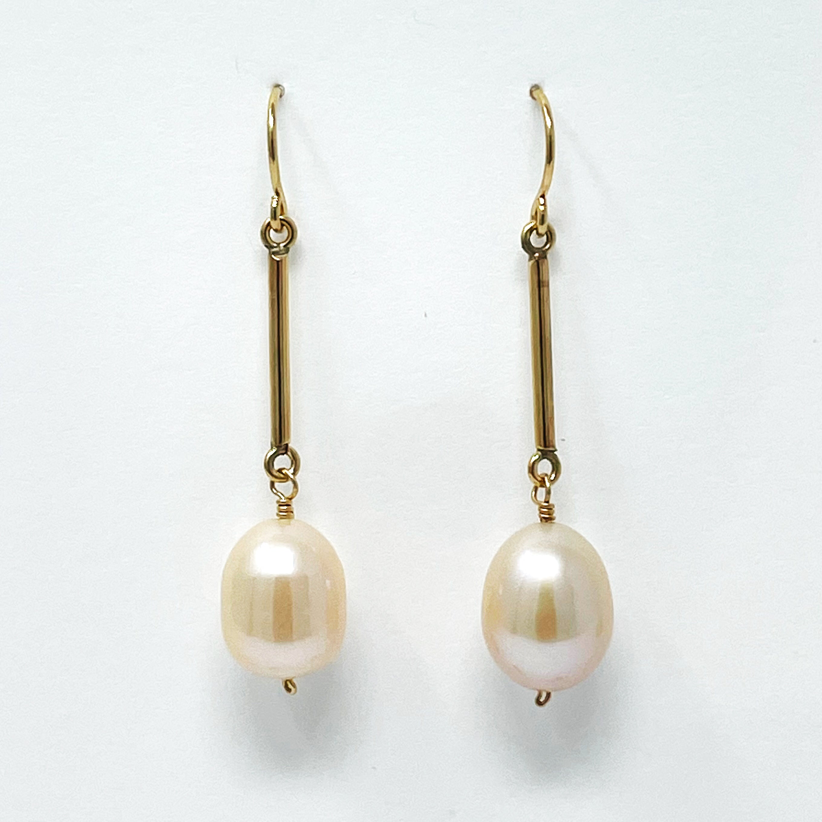 drop pearl earrings