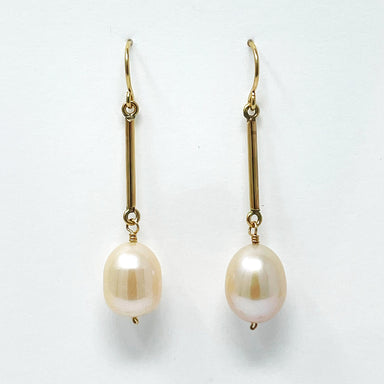 drop pearl earrings