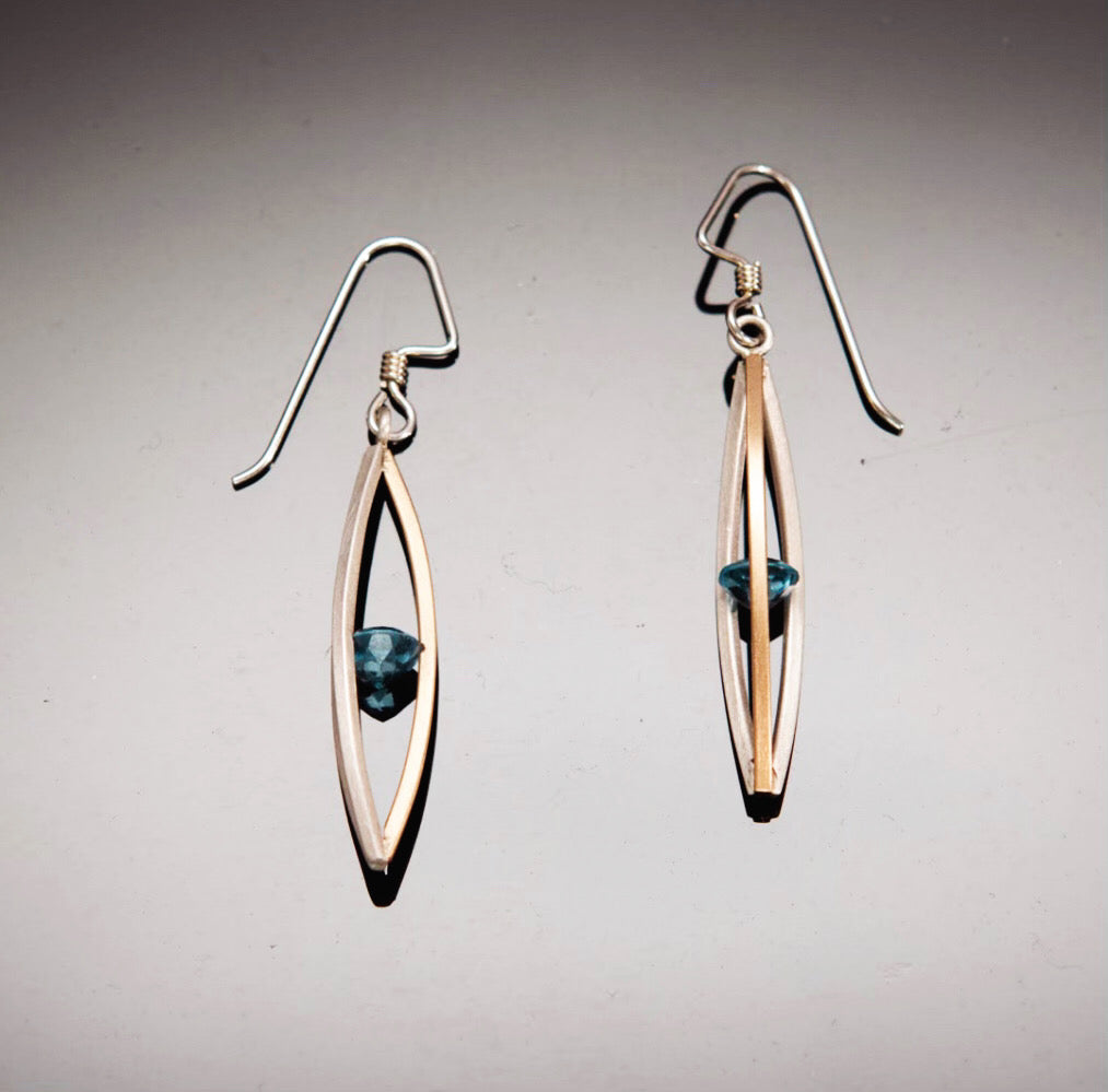 stone drop earrings