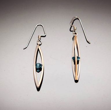 stone drop earrings