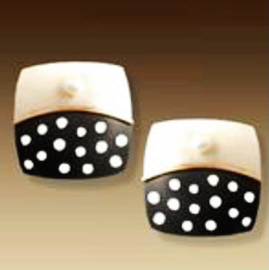 dotted post earrings
