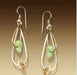 sea glass silver earrings