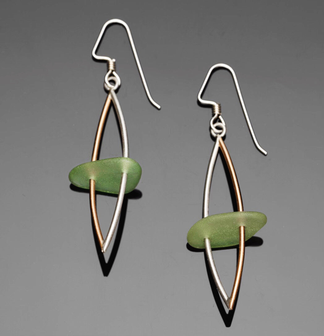 sea glass earrings