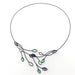 glass beaded wire necklace