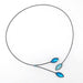 blue wire necklace