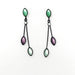 clear crystal drop earrings
