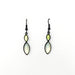 yellow glass beaded drop earrings