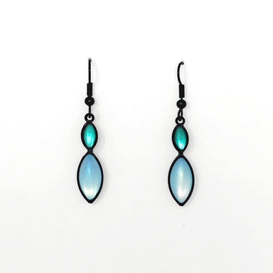 glass beaded drop earrings