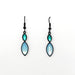 glass beaded drop earrings