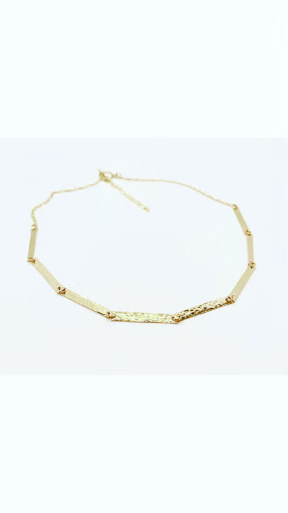 gold link necklace