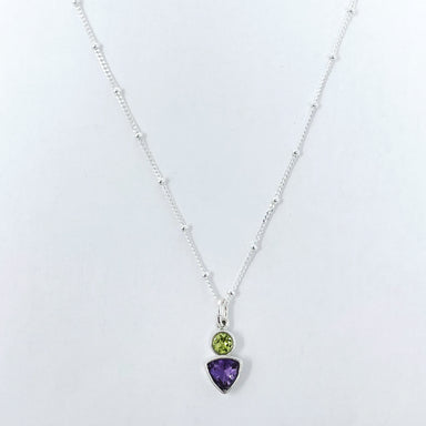 Amethyst and Peridot necklace