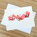 Butterfly hearts Valentines greeting card