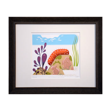 framed red sea cucumber 