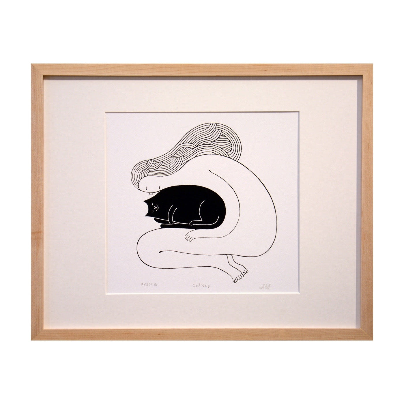 Doug Ross cat art print