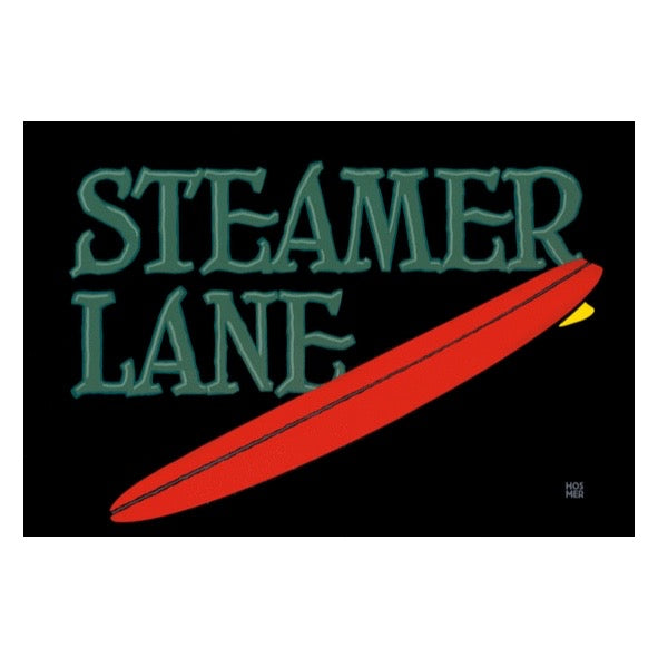 Steamer Lane graphic print